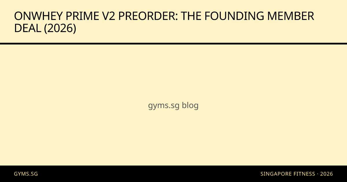 OnWhey PRIME V2 Preorder: The Founding Member Deal (2026)